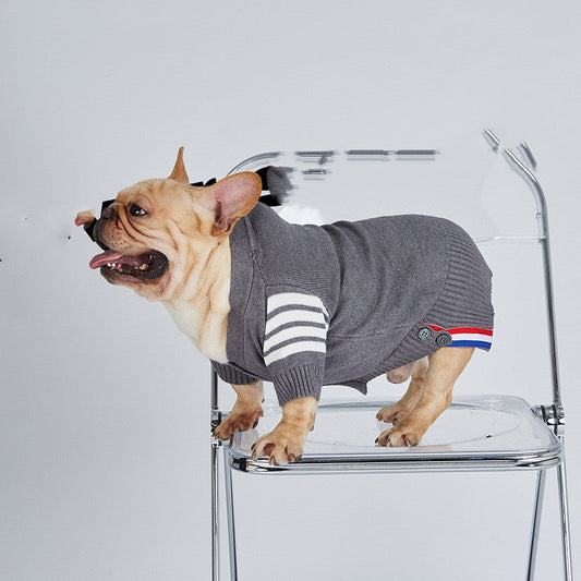 KFX-1057341 Cozy Cotton Knit Dog Sweater for Small and Medium-Sized Pets