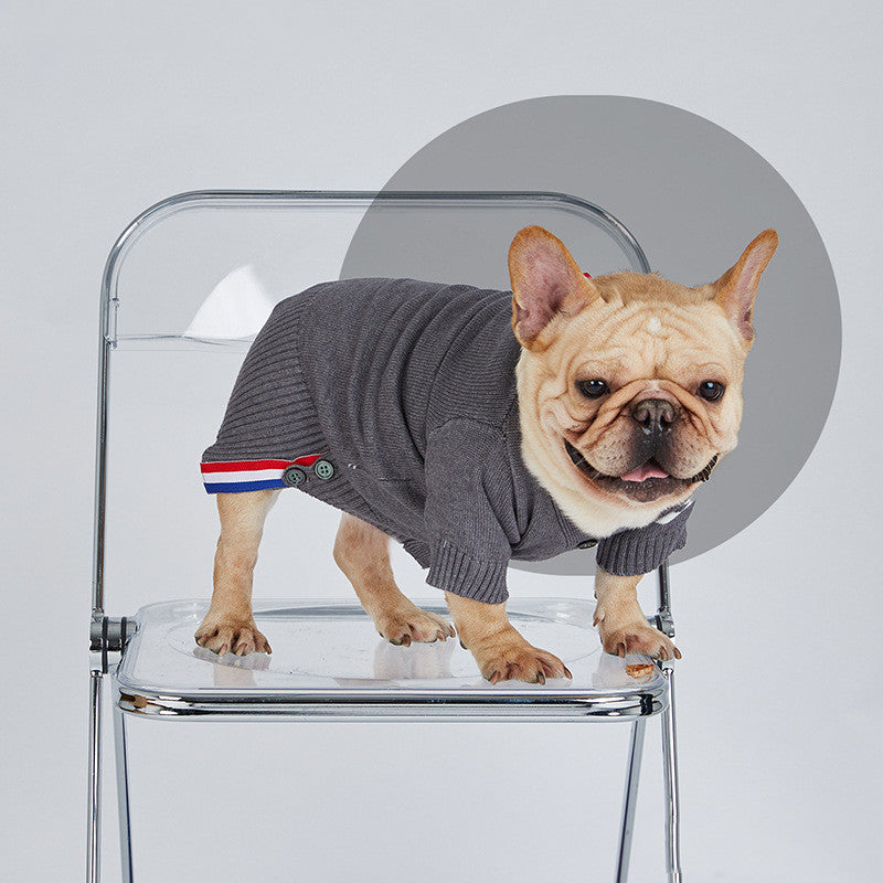 KFX-1057341 Cozy Cotton Knit Dog Sweater for Small and Medium-Sized Pets