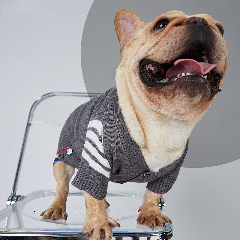 KFX-1057341 Cozy Cotton Knit Dog Sweater for Small and Medium-Sized Pets