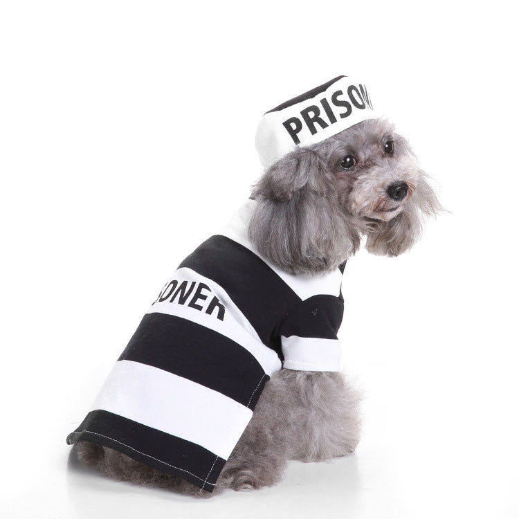 KFX-1063101 Festive Knitted Pet Sweater with Hat - Casual Style for All Sizes