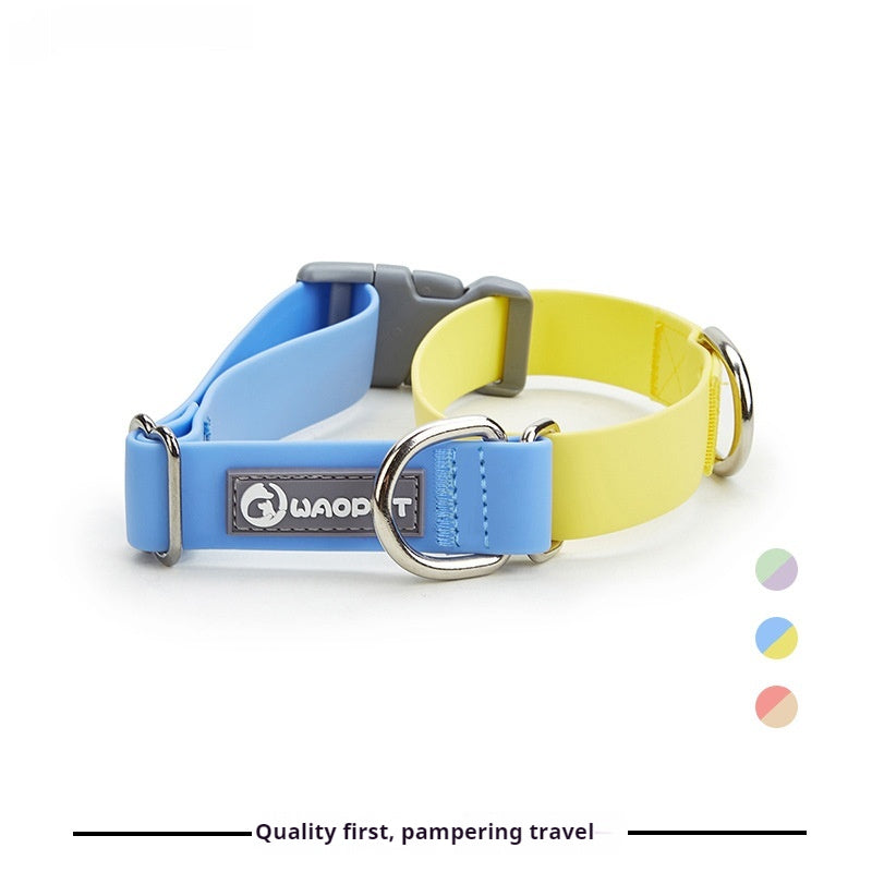 KFX-1064893 Waterproof Plastic Traction Collar and Rope Set for Pets - Multiple Color Options Available