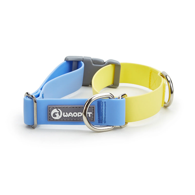 KFX-1064893 Waterproof Plastic Traction Collar and Rope Set for Pets - Multiple Color Options Available