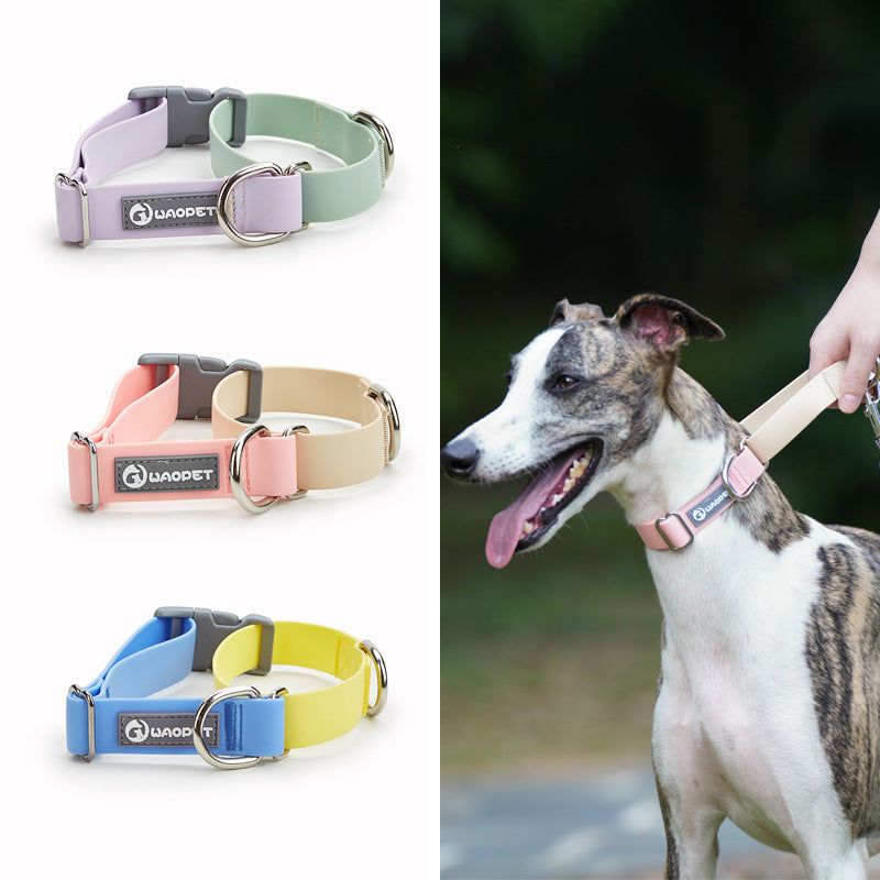KFX-1064893 Waterproof Plastic Traction Collar and Rope Set for Pets - Multiple Color Options Available