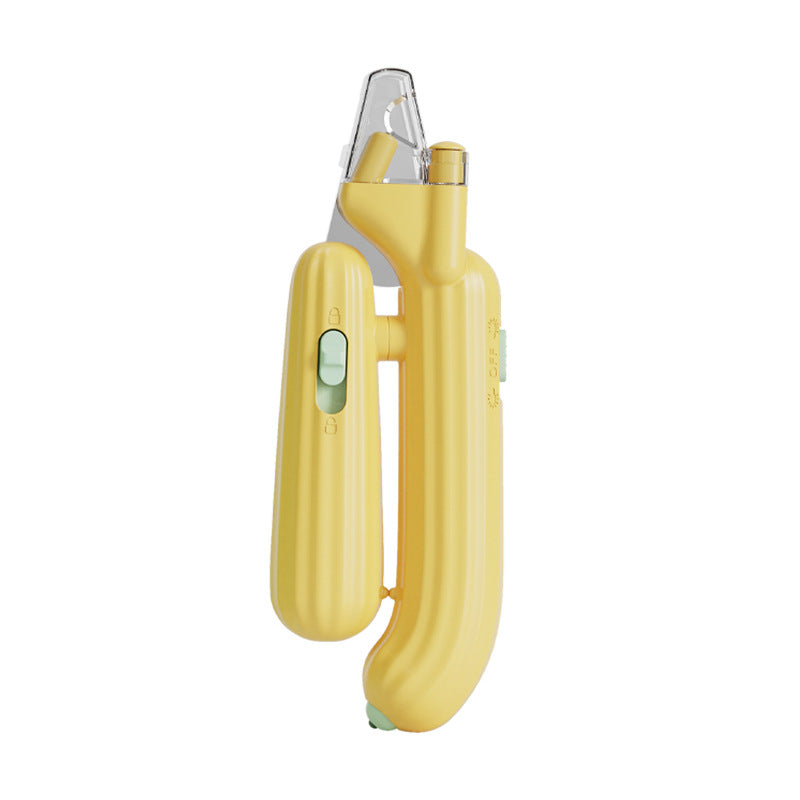 KFX-1068861 LED Multifunctional Pet Nail Clipper with Safety Features for Dogs and Cats
