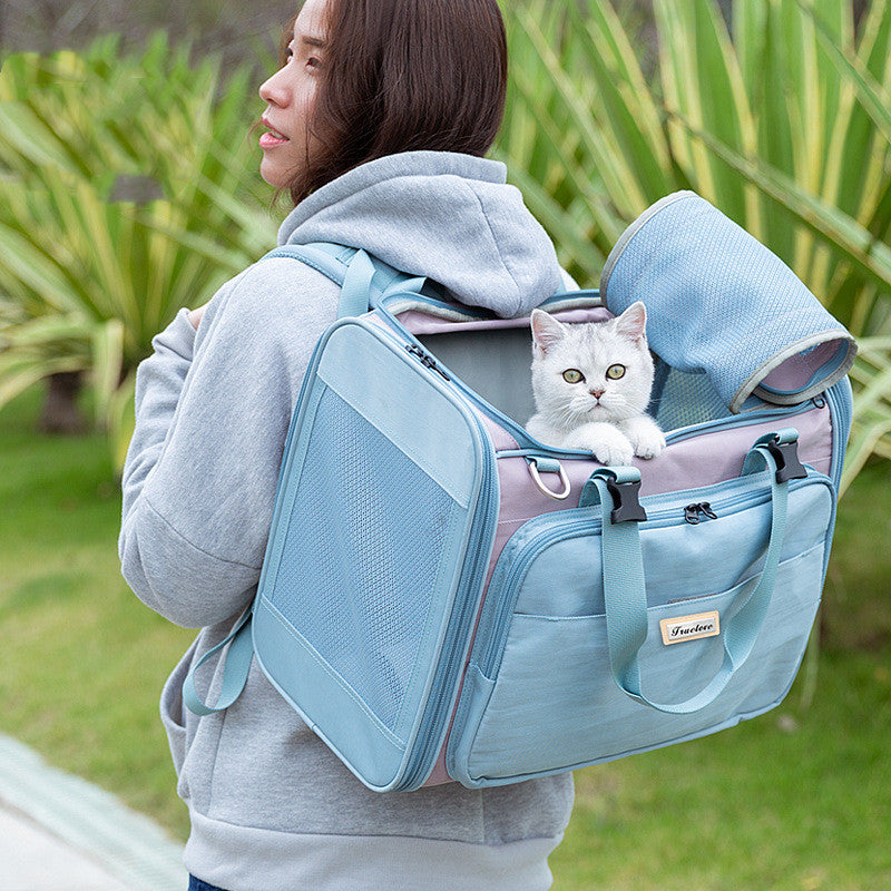 KFX-1069885 Breathable Pet Shoulder Handbag for Dogs and Cats - Various Colors Available