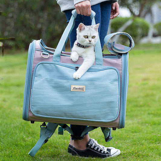 KFX-1069885 Breathable Pet Shoulder Handbag for Dogs and Cats - Various Colors Available