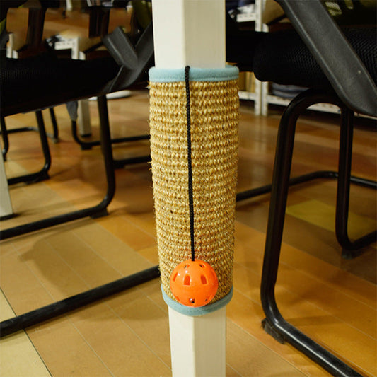 KFX-1071037 Durable Sisal Table Leg Cat Scratch Pad - Wear-Resistant, Available in White and Black Options