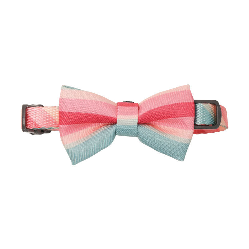 KFX-1072829 Cat Bow Tie Pet Collar in Various Stylish Designs, Adjustable Fit for Neck Circumference 18-30cm