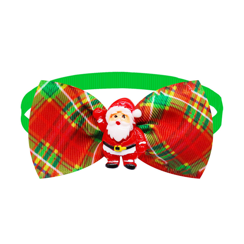 KFX-1073085 Plaid Bow Tie for Dogs and Cats – Adjustable Scarf Accessory for All Seasons