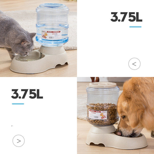 KFX-1074621 Pet Food Dispenser with Food-Grade Plastic, 3.75L Capacity, Easy Assembly and Cleaning