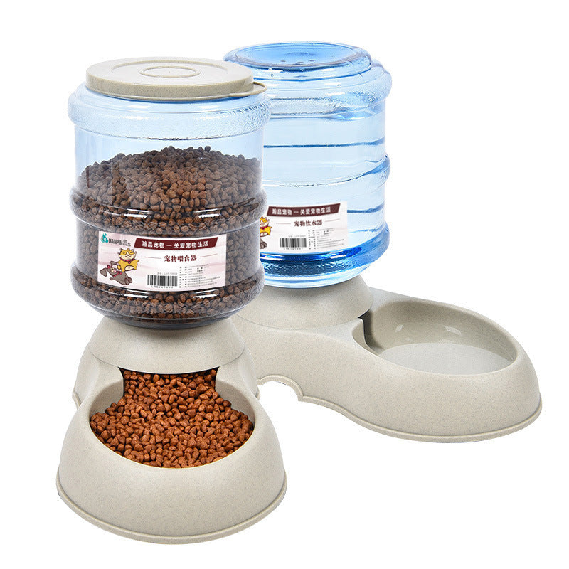 KFX-1074621 Pet Food Dispenser with Food-Grade Plastic, 3.75L Capacity, Easy Assembly and Cleaning