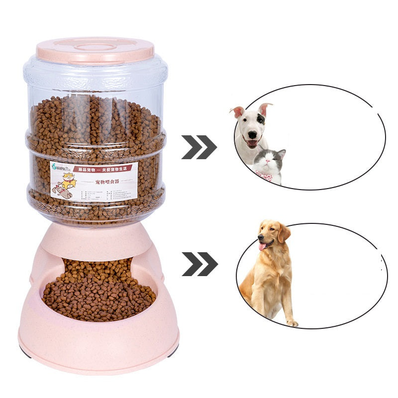 KFX-1074621 Pet Food Dispenser with Food-Grade Plastic, 3.75L Capacity, Easy Assembly and Cleaning