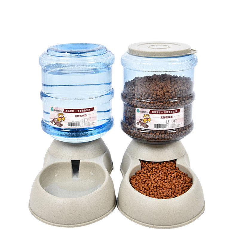KFX-1074621 Pet Food Dispenser with Food-Grade Plastic, 3.75L Capacity, Easy Assembly and Cleaning
