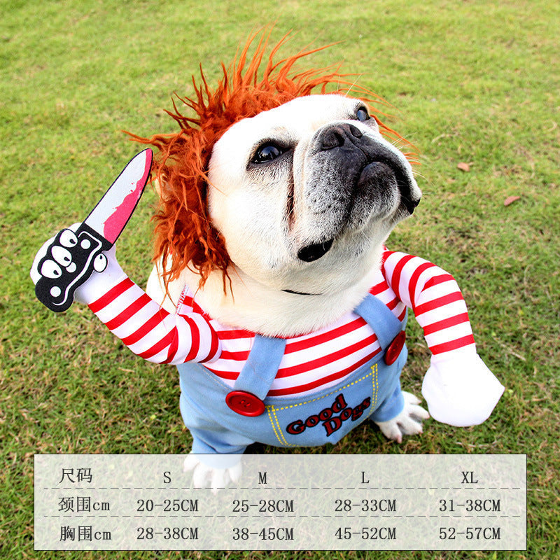 KFX-1075005 Cute Fatal Doll Pet Costume for Dogs and Cats - Autumn and Winter Apparel in S, M, L, XL Sizes