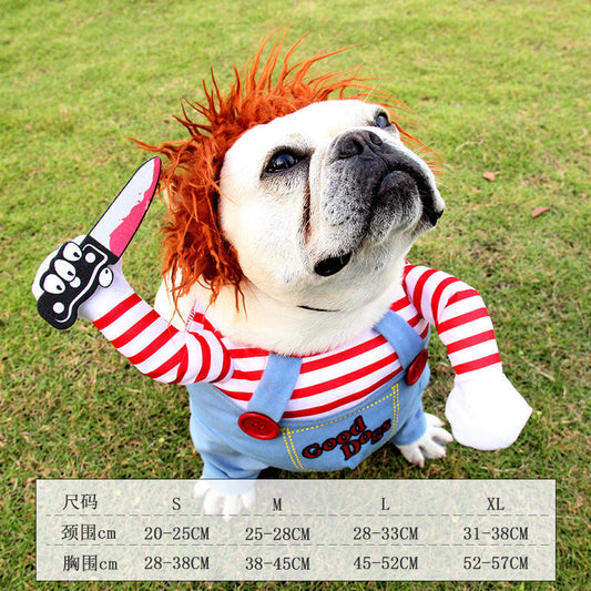 KFX-1075005 Cute Fatal Doll Pet Costume for Dogs and Cats - Autumn and Winter Apparel in S, M, L, XL Sizes