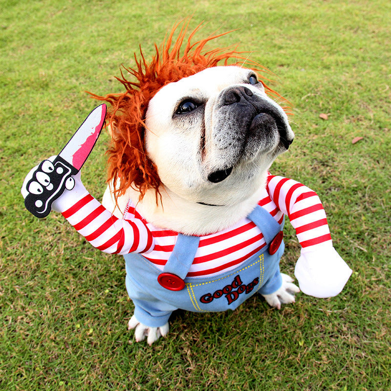 KFX-1075005 Cute Fatal Doll Pet Costume for Dogs and Cats - Autumn and Winter Apparel in S, M, L, XL Sizes