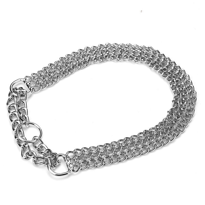 KFX-1078589 Durable Silver Iron Dog Collar Adjustment Chain - Size Options Available