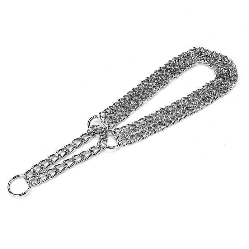KFX-1078589 Durable Silver Iron Dog Collar Adjustment Chain - Size Options Available