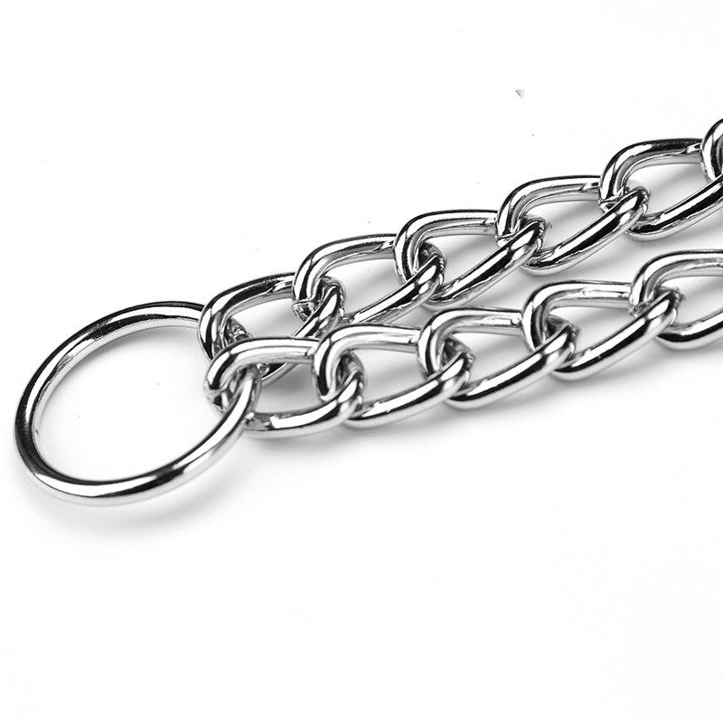 KFX-1078589 Durable Silver Iron Dog Collar Adjustment Chain - Size Options Available
