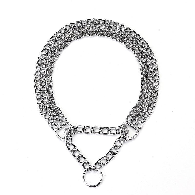 KFX-1078589 Durable Silver Iron Dog Collar Adjustment Chain - Size Options Available