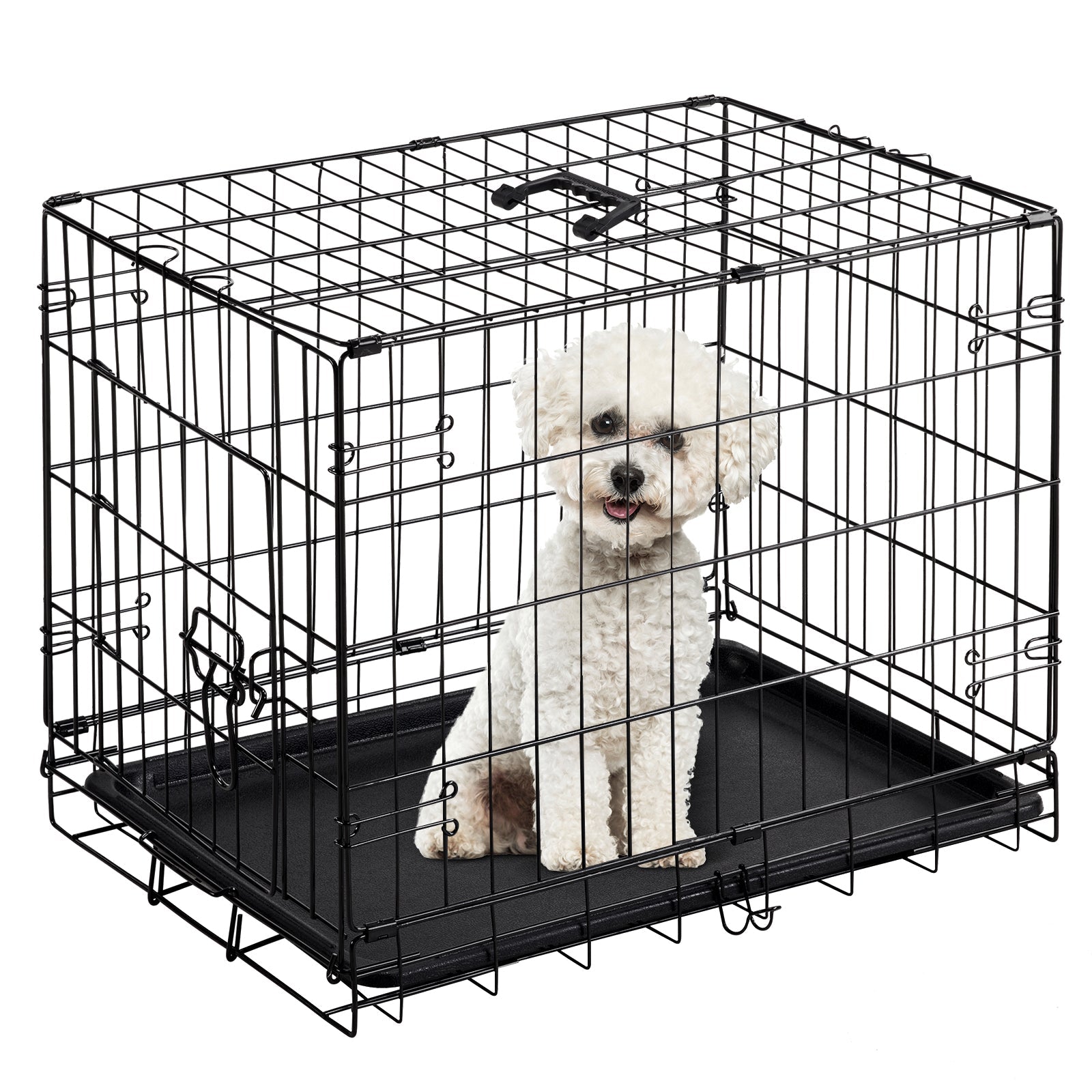 KFX-1080637 Single Door Dog Cage - Available in 24 inch and 30 inch Sizes