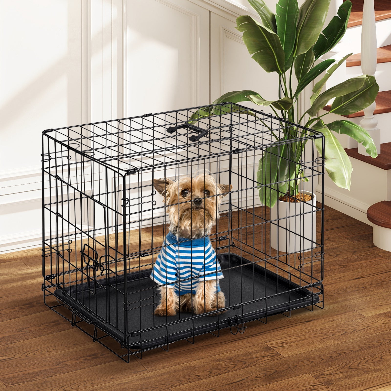 KFX-1080637 Single Door Dog Cage - Available in 24 inch and 30 inch Sizes