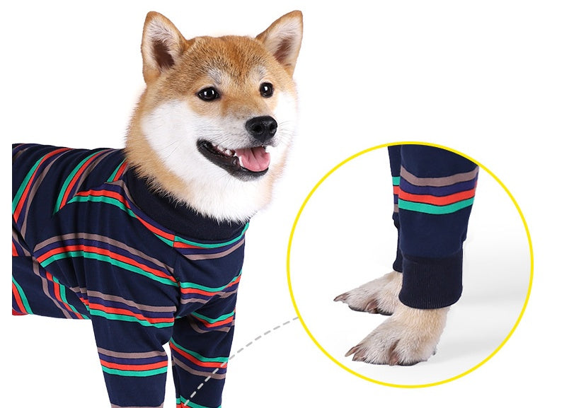 KFX-1080765 Cozy Cotton Four-Legged Dog Pajamas for Comfort and Style