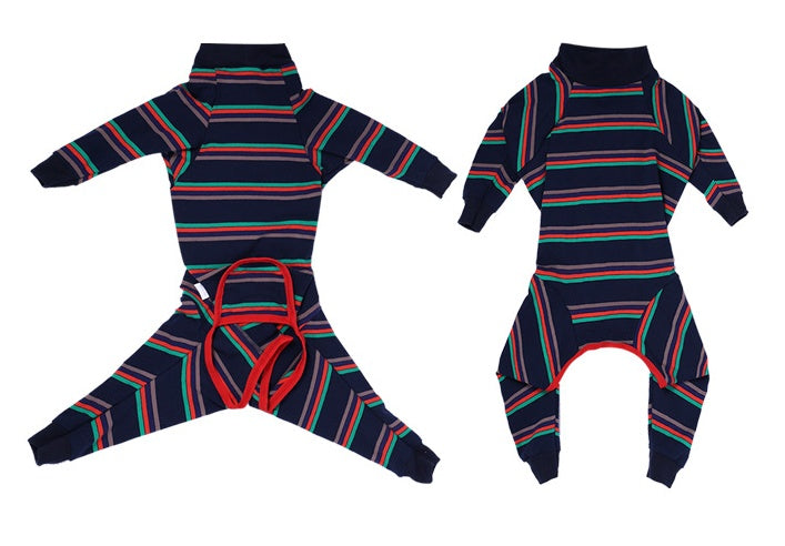 KFX-1080765 Cozy Cotton Four-Legged Dog Pajamas for Comfort and Style