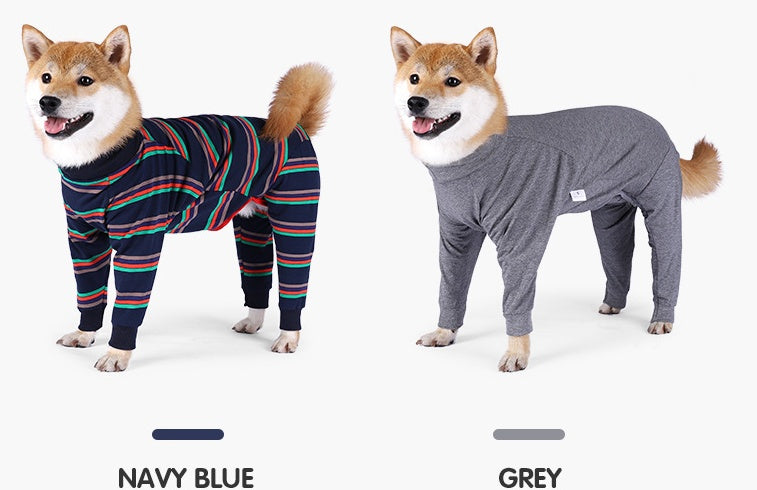 KFX-1080765 Cozy Cotton Four-Legged Dog Pajamas for Comfort and Style