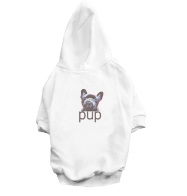 KFX-1081661 Cotton Black Dog Hoodie in Various Sizes - Stylish Ins-Style Pet Clothing
