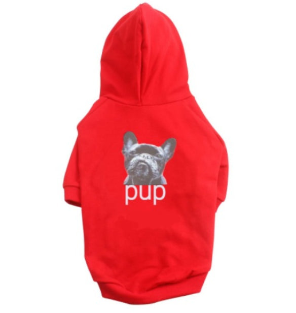 KFX-1081661 Cotton Black Dog Hoodie in Various Sizes - Stylish Ins-Style Pet Clothing