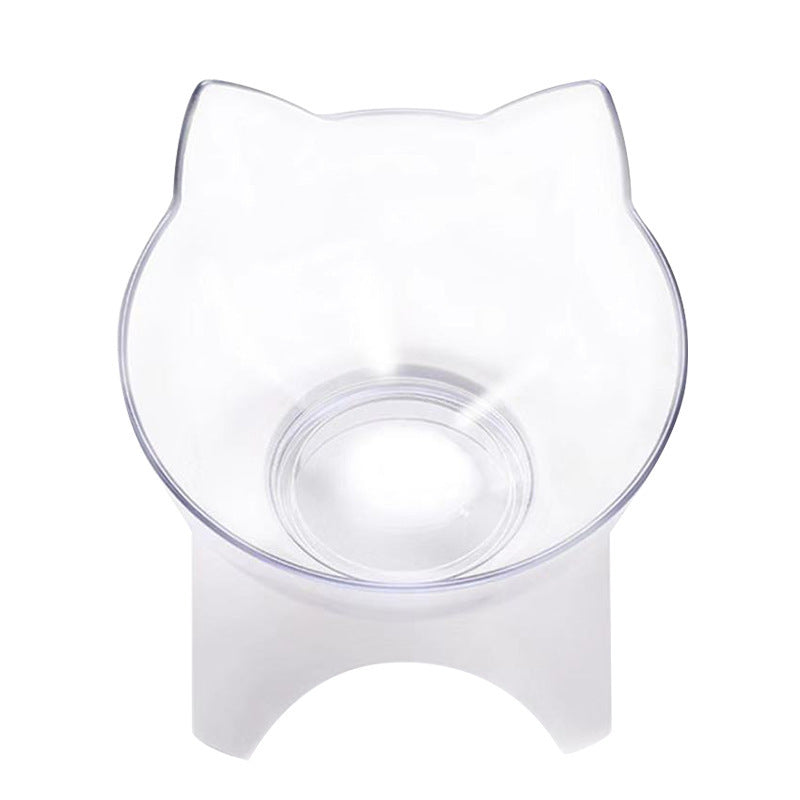 KFX-1082557 Removable and Washable Multi-Purpose Plastic Cat Bowl in White, Blue, and Pink