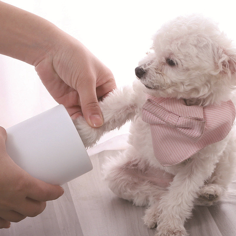 KFX-1084221 Pet Foot Washing Cup for Dogs - Easy Clean, Available in Gray, Green, Pink