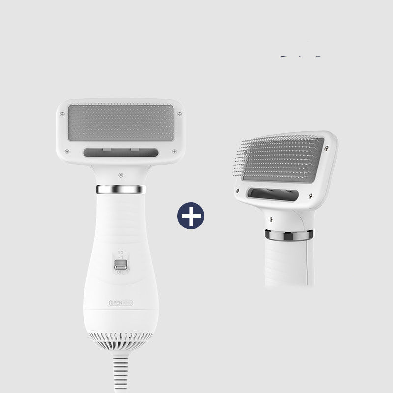 KFX-1093693 Teddy Integrated Hair Dryer and Brushing Comb with Foldable Design and Multiple Speed Settings