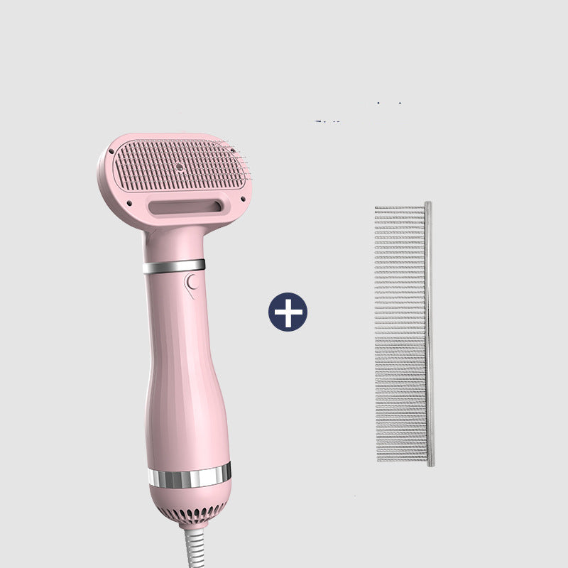 KFX-1093693 Teddy Integrated Hair Dryer and Brushing Comb with Foldable Design and Multiple Speed Settings