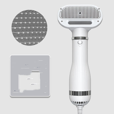 KFX-1093693 Teddy Integrated Hair Dryer and Brushing Comb with Foldable Design and Multiple Speed Settings
