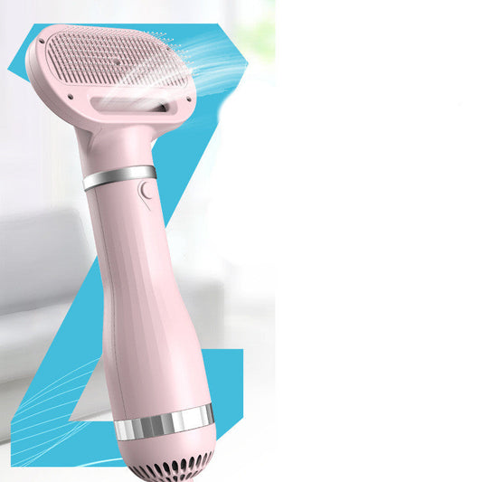 KFX-1093693 Teddy Integrated Hair Dryer and Brushing Comb with Foldable Design and Multiple Speed Settings