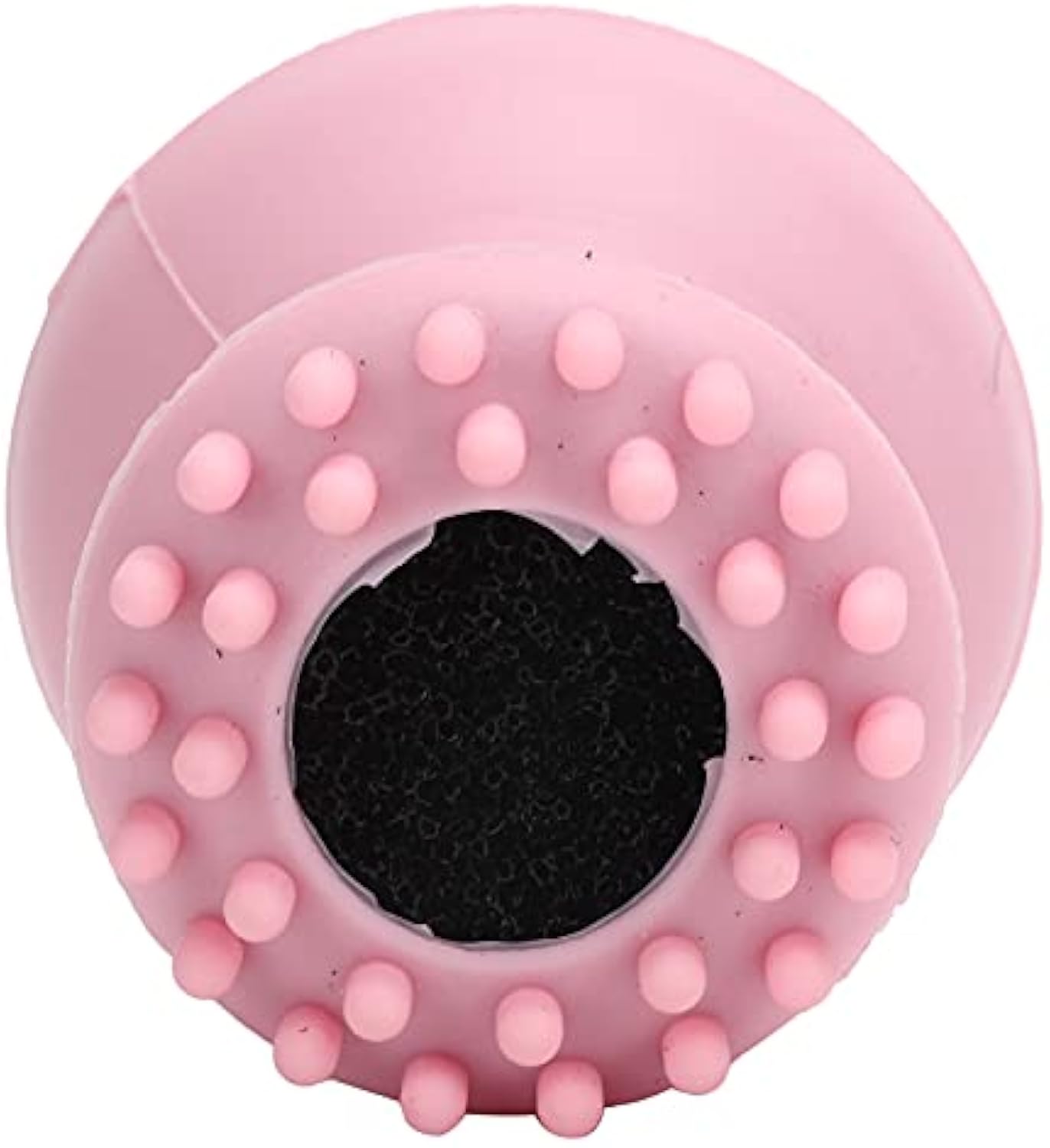 KFX-1095357 Foaming Pet Bath Brush with Shampoo Dispenser - Soft Rubber Shower Scrubber for Dogs and Cats, Portable and Easy to Clean