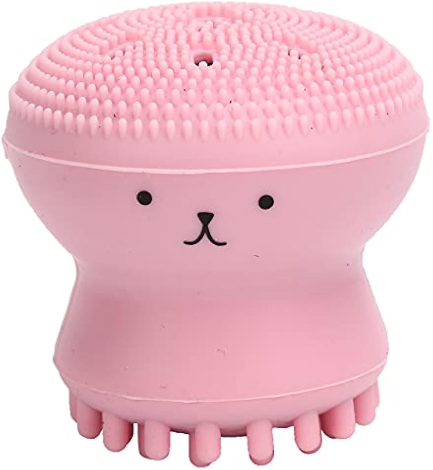 KFX-1095357 Foaming Pet Bath Brush with Shampoo Dispenser - Soft Rubber Shower Scrubber for Dogs and Cats, Portable and Easy to Clean