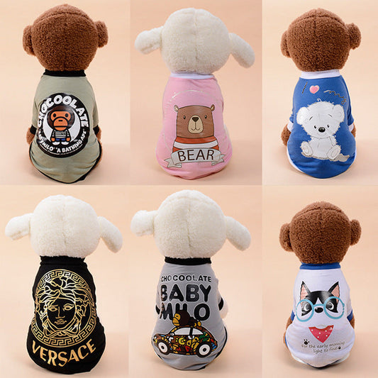 KFX-1096253 Cotton Dog Vest with Adjustable Fit in Multiple Colors and Sizes