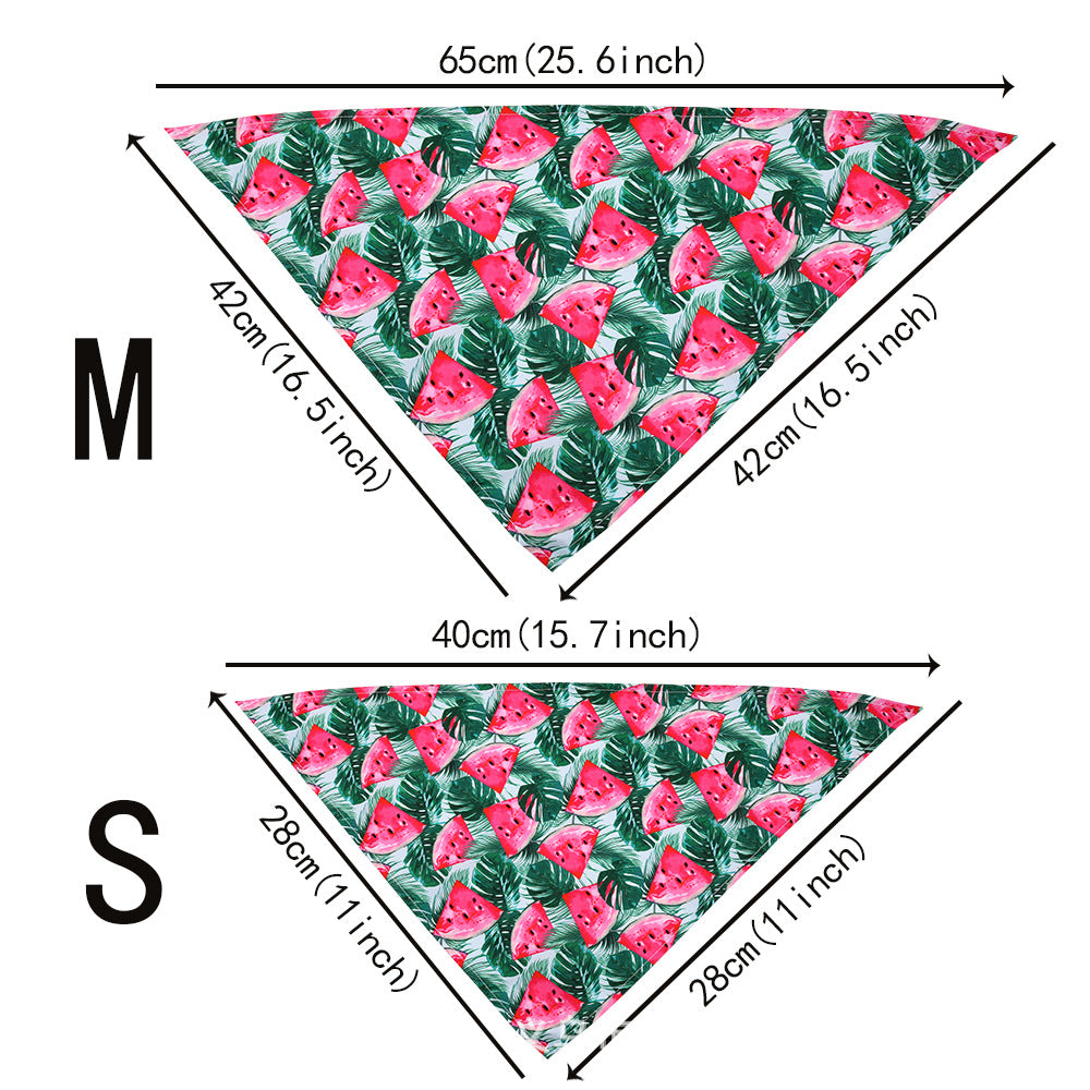 KFX-1096253 Tropical Wind Floral Pet Drool Towel for Dogs - Available in Small and Medium Sizes