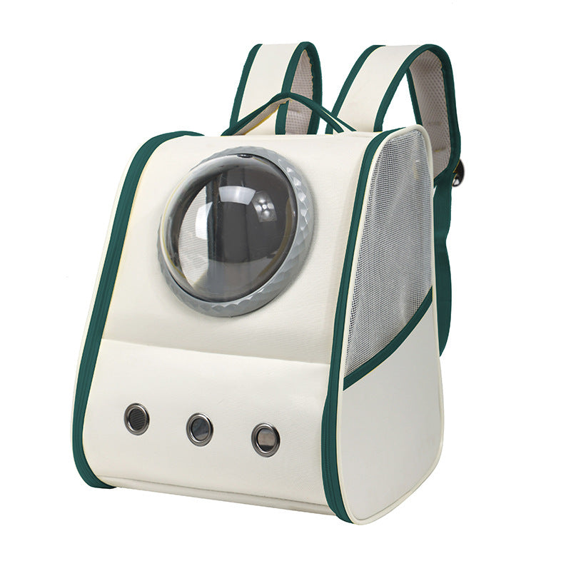 KFX-1100093 Breathable Large Capacity Pet Backpack for Travel - Solid Color Options Available