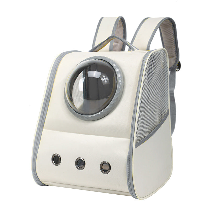 KFX-1100093 Breathable Large Capacity Pet Backpack for Travel - Solid Color Options Available