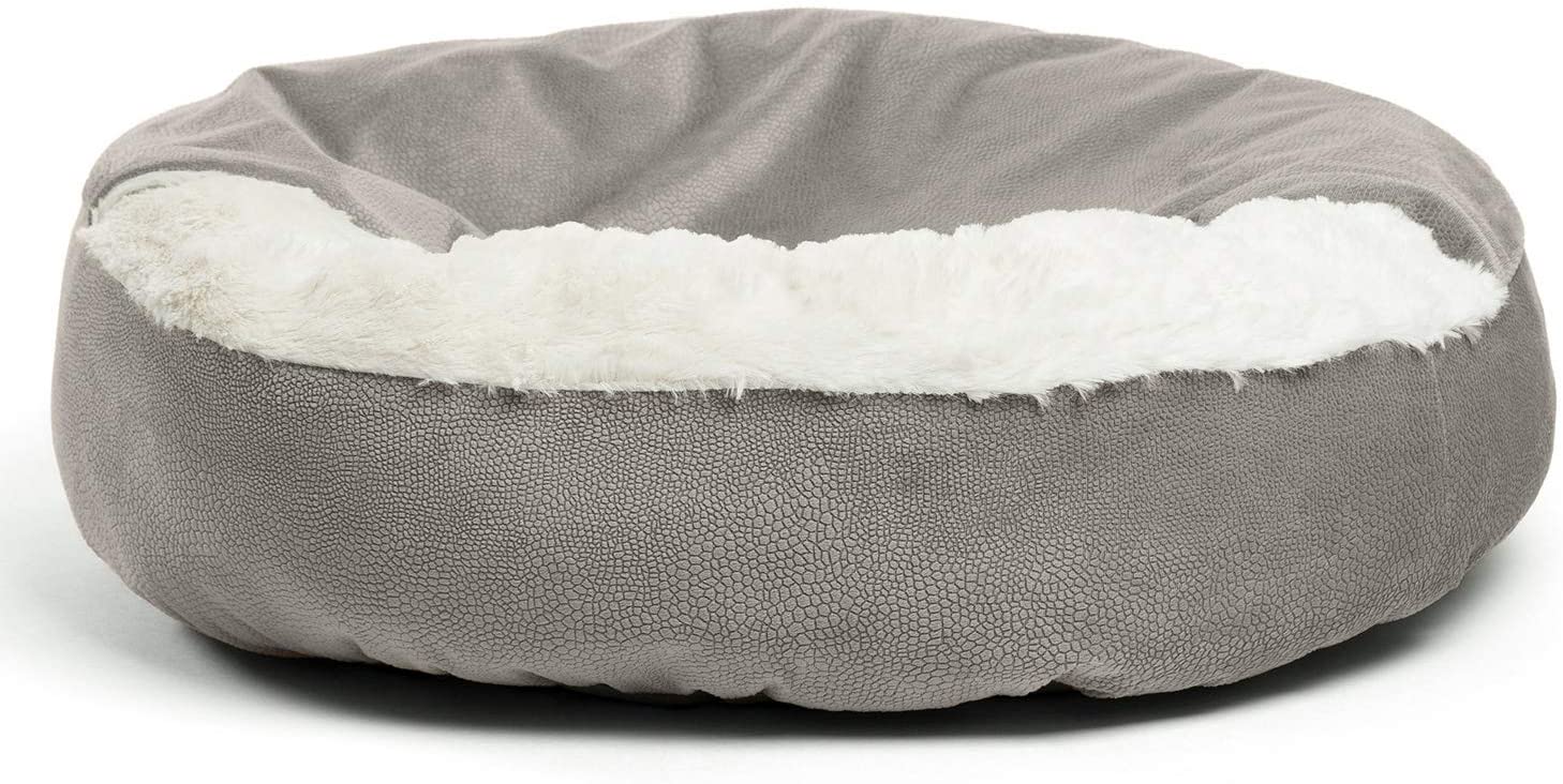KFX-1101885 Classic Suede and Plush Pet Cover Quilt for Deep Sleep Bed - 60x60x18cm