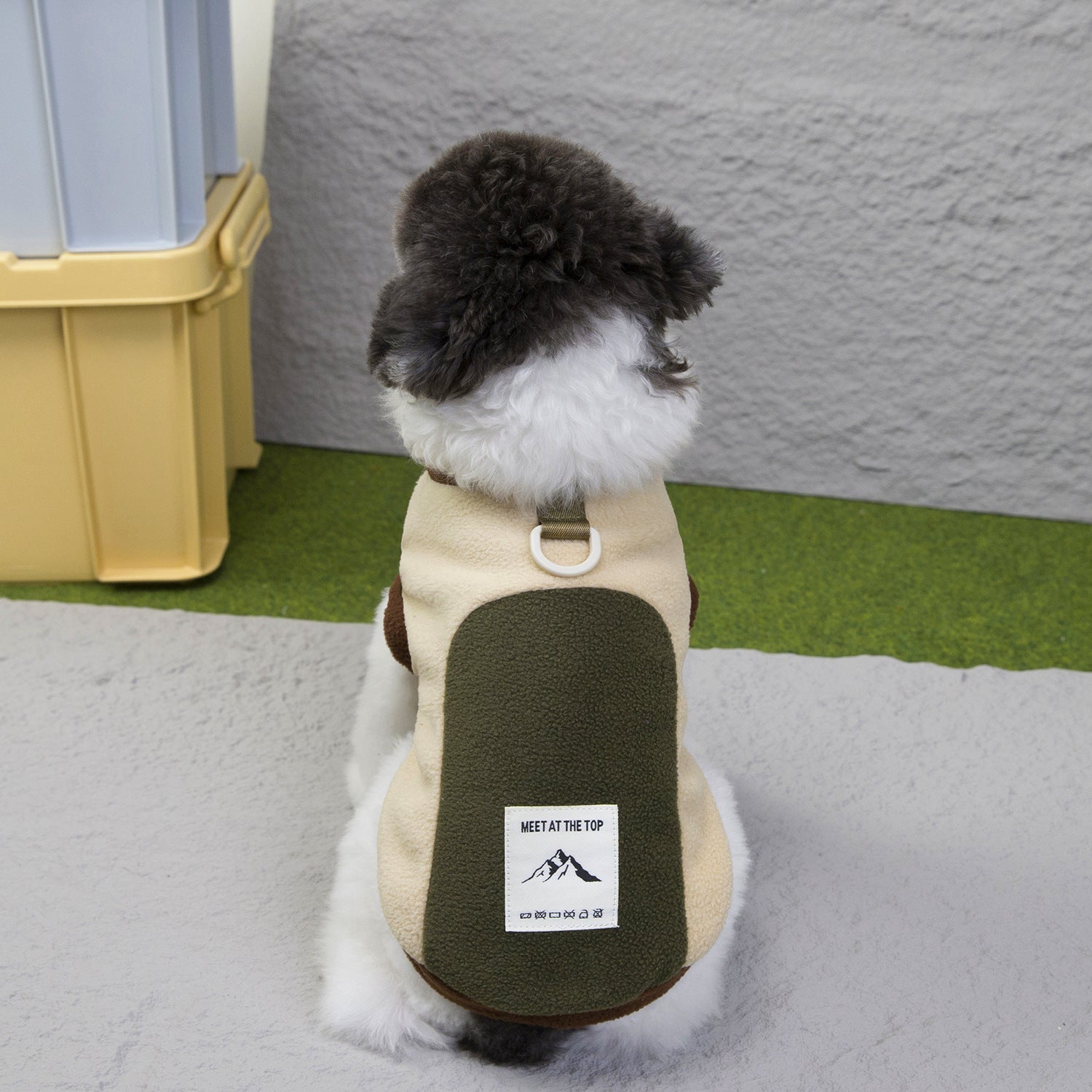 KFX-1102397 Cozy Unisex Dog Apparel for Fall and Winter in Brown, Beige, and Orange