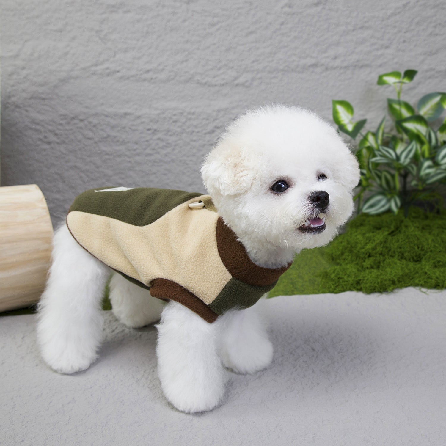 KFX-1102397 Cozy Unisex Dog Apparel for Fall and Winter in Brown, Beige, and Orange