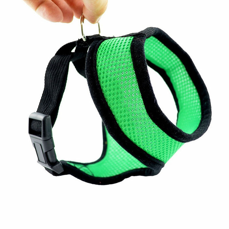 KFX-1102909 Padded Vest for Small Dogs and Cats - Adjustable Nylon Suit with Stainless Steel Accessories