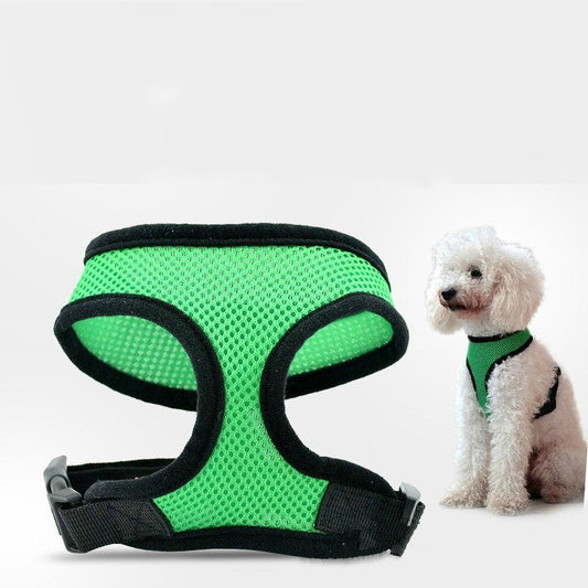 KFX-1102909 Padded Vest for Small Dogs and Cats - Adjustable Nylon Suit with Stainless Steel Accessories