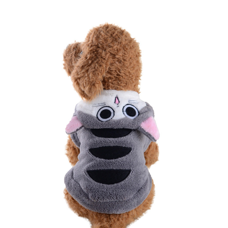 KFX-1108669 Coral Velvet Dog Clothes - Soft Coral Fleece Apparel for Small to Medium Breeds