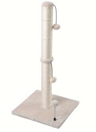 KFX-1109565 Sisal Cat Scratch Post and Climbing Frame - Available in Beige and Blue, Multiple Sizes